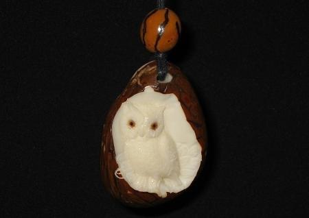 Owl Relief Necklace