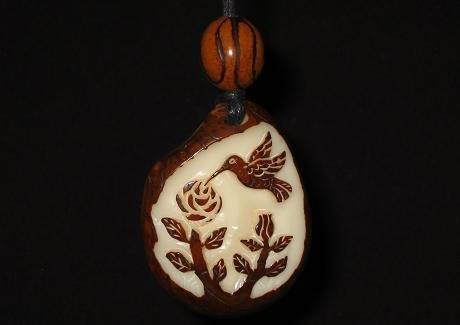 Hummingbird Relief Necklace