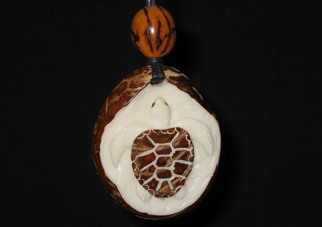 Sea Turtle Relief Necklace