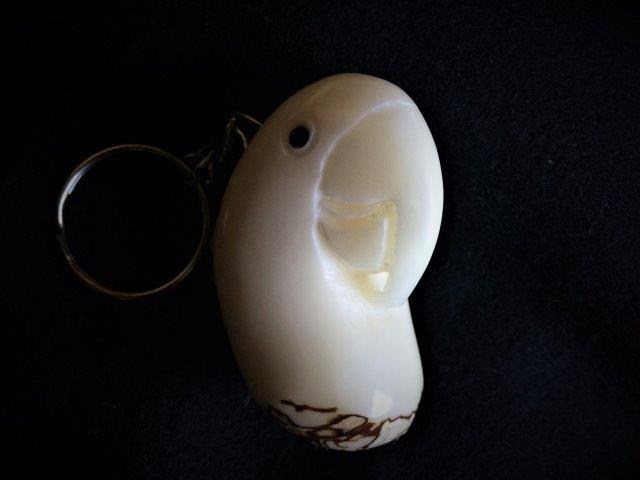 Parrot Bust Keychain
