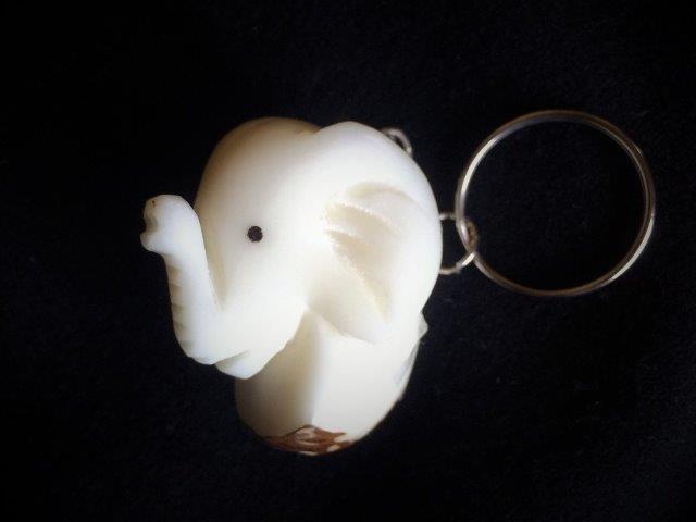 Elephant Bust Keychain
