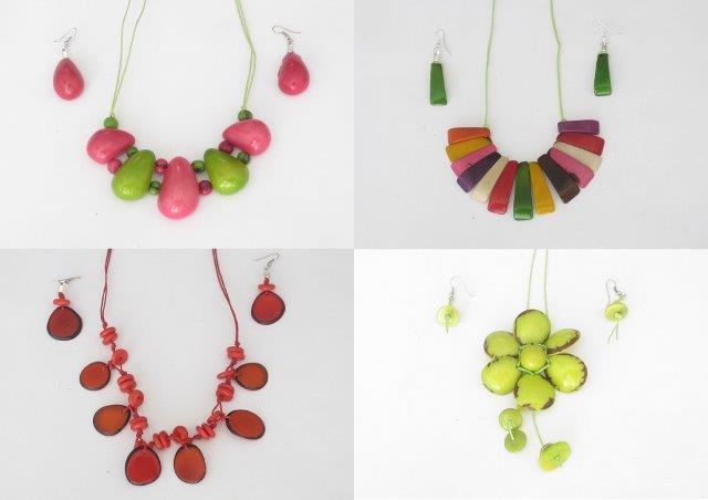 Necklace & Earrings-Short Cord