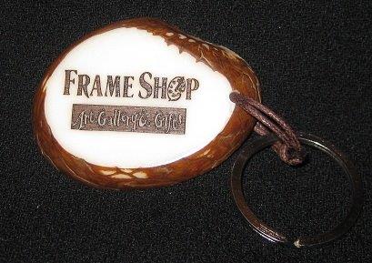 Tagua Slice Keychain (2-sided engraving)