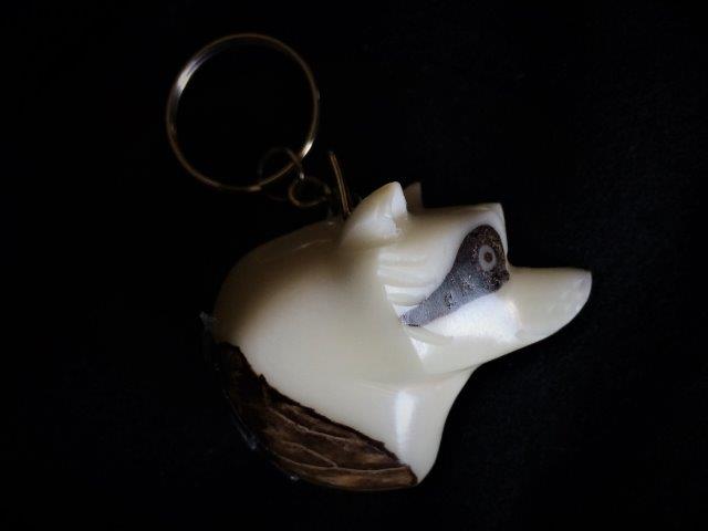 Raccoon Bust Keychain