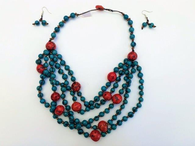 Acai & Corozo Bead Necklace