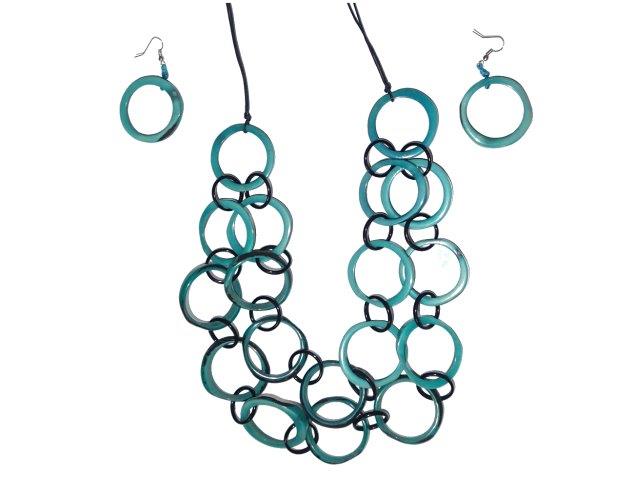 Tagua Ring Necklace (2 loops)